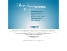 Tablet Screenshot of beyondcare.org